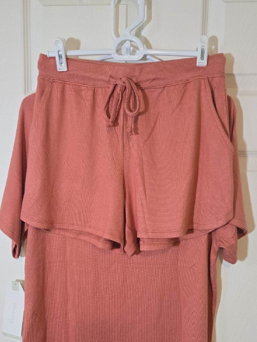 Softies Slouchy Tee Short Set In Copper Rose NWT - Picture 5 of 8